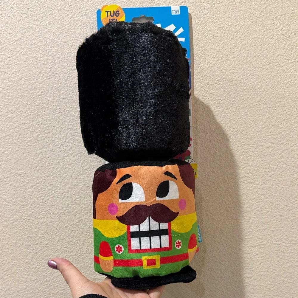 NWT BARK Festive Dog Toy Squeaker and Super Stretch